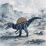 CUPUZ 3D  Paper Puzzle Spinosaurus Dinosaur Model Kit Educational toy gift for age 6+